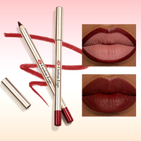 Crayon à lèvres vegan brun foncé, crayon à lèvres mat waterproof, crayon à lèvres rose à marque privée, crayon à lèvres vegan