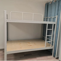 Lit superposé en fer de luxe, très demandé, pour dortoir, chambre du personnel, appartement, hôpital, école, mobilier durable, simple et moderne en métal