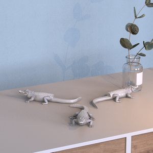 <span class=keywords><strong>Maceta</strong></span> Decorativa de Resina Hecha a Mano con Forma de Cocodrilo/Aligátor, Moderna, para Jardín u Hogar, con Base <span class=keywords><strong>Plana</strong></span> y Borde Recto - Product Image 5