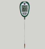 Testeur d'humidité de jardin OEM 4-en-1 numérique : Thermomètre, Testeur d'éclairement, Testeur de pH et d'humidité du sol