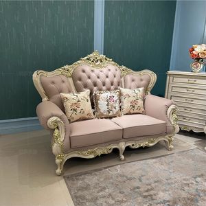 غرفة معيشة ملكية راقية منحوتة على شكل ورقة شجر ثقيلة-أريكة فاخرة فاخرة على الطراز الأوروبي ، أريكة منحوتة على الطراز الملكي الأوروبي الأنيق - Product Image 5