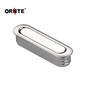 ORNTE Moderne Goldene Zinklegierung Zugknöpfe Eingelassene Versteckte Schubladengriffe für Schlafzimmer Badezimmer Villa Küchenschränke - Product Image 2