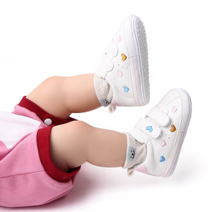 Zapatos planos de cuero Baby Love <span class=keywords><strong>Star</strong></span> suela de goma antideslizante 0-1 año zapatos para caminar para niños pequeños - Product Image 3