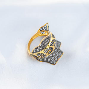 Anillo de Piedras Preciosas para Mujer, Estilo Exótico Exagerado, Serie Shijue, Joyería Vintage Europea, Personalizado, Chapado en Oro sobre Plata 925 - Product Image 2