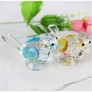 Cadeaux en cristal sculpture à la main animaux artisanat en cristal figurine d'oiseau pour la décoration - Product Image 5