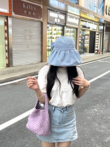 Sites d'achat en ligne les moins chers <span class=keywords><strong>Sac</strong></span> à bandoulière long à poignée unique en tissu denim exquis avec poche intérieure <span class=keywords><strong>Sac</strong></span> à <span class=keywords><strong>main</strong></span> tissé <span class=keywords><strong>pour</strong></span> femme - Product Image 2