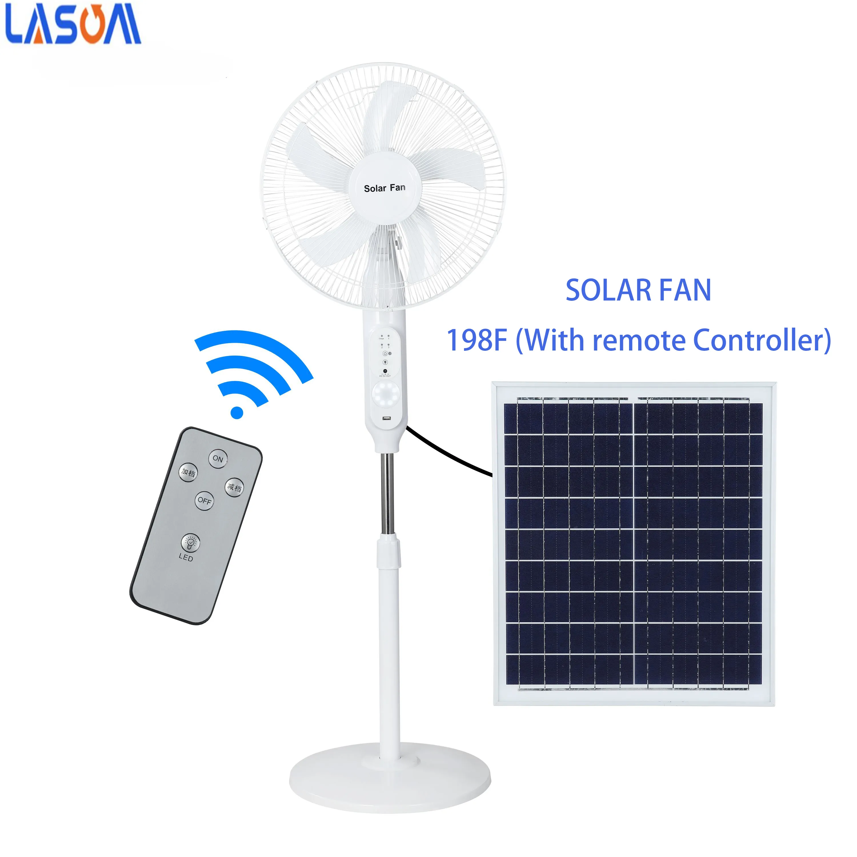 Güneş fanı şarj ışığı 2022 yeni ürünler 12V Fan 16 inç 5V USB sıralama GÜNEŞ PANELI Fan ile Led ışık