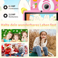 Nouvelle tablette Android 7 pouces, 2 Go de RAM, 32 Go de ROM, résolution 1024x600, batterie 2500 mAh, processeur quadricœur 2,4 GHz, Wi-Fi, éducative pour enfants, Allwinner