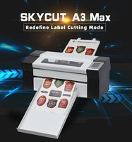 Machine de découpe de feuilles Skycut A3MAX2 avec caméra CCD, vitesse de 1000 mm/s, moteur servo, alimentation automatique, découpeuse d'étiquettes