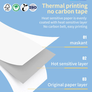 Cuộn Giấy Nhiệt <span class=keywords><strong>ATM</strong></span> 80*80 57*40 POS Phổ Biến Nhất Bán Sỉ Từ Nhà Máy Để Kiểm Tra Băng Nhận Tiền Mặt Nhiệt - Product Image 4