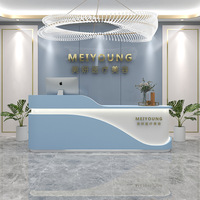Mostrador de Recepción LED Diding DD26-239 para Salón de Belleza, Tienda de Ropa, Consultorio Dental, Clase de Danza, Empresa