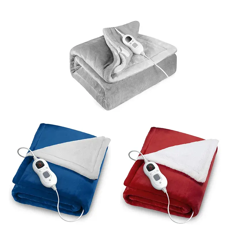 2023 New Product Super Soft Fleece Flannel Portable Heated Blanket /Usb Electric Blanket