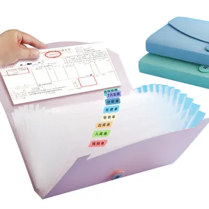 Mini sac de documents de paysage couleur au bureau, mitigeur extensible pour dossiers, avec rabat - Product Image 1