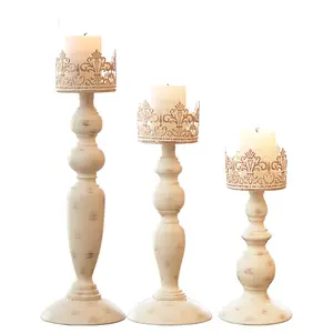 Nostalgischer marok kanis cher Kerzenhalter matte Haupt dekoration Säulen kerzenhalter mit Glas halter