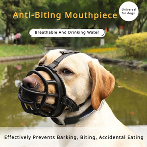 Vente en gros de muselières pour chiens de plusieurs tailles muselières en silicone souple pour animaux de compagnie anti-aboiement de chiens anti-consommation muselières anti-bitines - Product Image 3