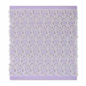 Tissu en dentelle guipure 100% coton, doux et respirant, bord festonné picot, motif floral 3D, tissu en dentelle bohème pour robe de mariée - Product Image 6