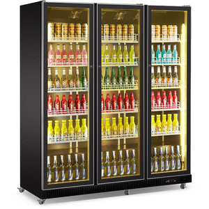 Nouveau Réfrigérateur Vitré Vertical 2026 pour Boissons, Congélateur Grande Capacité à Refroidissement par Air - Product Image 1