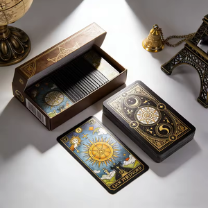 Fabricante de Cartas de Tarot Personalizadas OEM, Baraja de 78 Cartas de Papel de Arte con Logotipo Impreso y Empaque Personalizado - Product Image 4