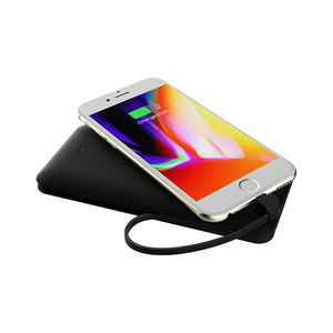 Compras en línea de Nuevo Banco de la energía 10000mAh con carga rápida con enchufe de CA y 3 construido en cable powerbank settpower RSQ3-A - Product Image 5