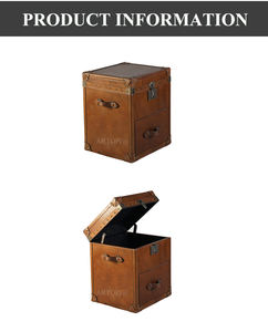 Brun meubles de rangement coffre valise coffre - Product Image 2