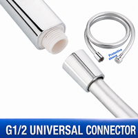 Tuyau de douche flexible professionnel en PVC avec connecteur anti-torsion pivotant à 360 degrés pour une utilisation moderne avec douchette à main dans la salle de bain