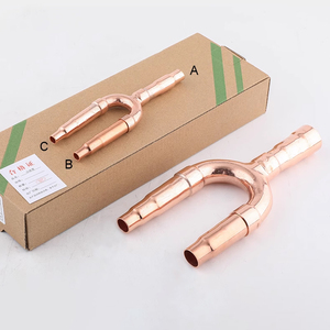 Điện Y chi nhánh Đồng phụ kiện đường ống VRF u-joint Chất lượng cao Midea FQ01C-05C thương mại điều hò<span class=keywords><strong>a</strong></span> không khí trung tâm - Product Image 6