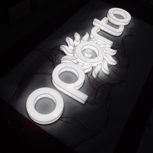 Full Lit <b>Electronic</b> Illuminated Advertising Making Laser Cut Thick White Bright Acrylic Letters <b>Sign</b> - Product Image 6