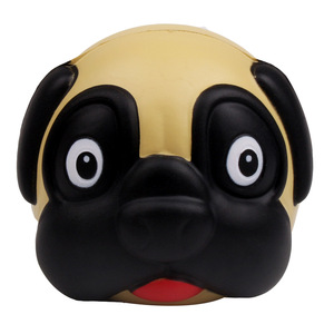 Pug Dog Head Stress Ball TPE Soft <b>Squishy</b> Fidget Toy For Kids And Adults Unisex Gift Item - Product Image 4