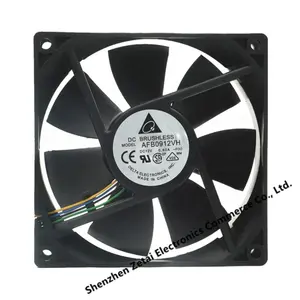 DELTA 9225 AFB0912VH 12V 0.6A 12volt 90mm dc fan 92x92x25mm high speed axial flow brushless cooling fan for Case Power fan