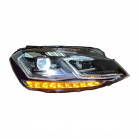 Ensemble de phares LED modifiés avec clignotants séquentiels, plug and play, pour VW Golf 7.5 Mk7.5 2017-2020, remplacement de phare avant
