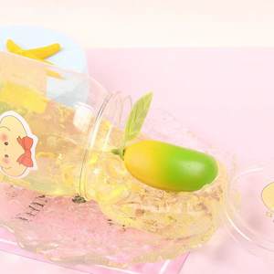 CHENXI Vente Directe Slime Non Toxique 150ml, avec Breloques Mangue Pomme, Pâte DIY Extra et Slime Gelée Parfum Fraise - Product Image 4