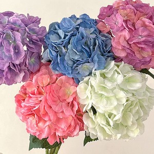 Flor Artificial de Hortensia Diana, Rama Larga de 85 cm, 144 Cabezas de Flor Grandes, Arreglo Floral de Seda, Decoración para Bodas y Hogar - Product Image 2