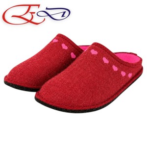 Ladies' Felt Slippers Light Weight Anti Slip <b>Soft</b> Latex <b>Sole</b> Warm Round Toe House <b>Shoes</b> for Autumn Winter Indoor Daily Use - Product Image 1