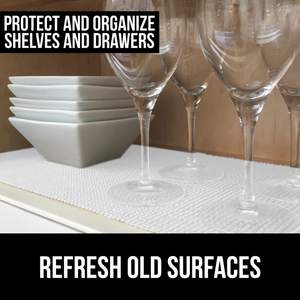 Rollo de Forro para Cajones de Cocina, Moderno, de Espuma de PVC, Antideslizante, Reversible, Antimicrobiano, Acolchado, Lavable y Tejido - Product Image 4