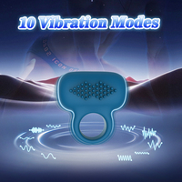 YLOVE Extra Weicher Flüssig-Silikon Penisring mit 10 Vibrationsmodi zur Verzögerung der Ejakulation für Männer Erotikspielzeug für Männer Großhandel