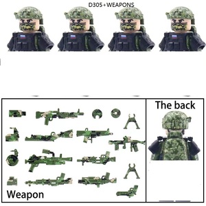 Quân Đội Chiến Đấu 4 Bên In Lính Mini Chơi Thiết Lập Con Số Đội Quân Đội WW2 Chiến Tranh Thế Giới 2 Tùy Chỉnh Thiết Lập Khối Blitzkrieg Với Vũ Khí - Product Image 3