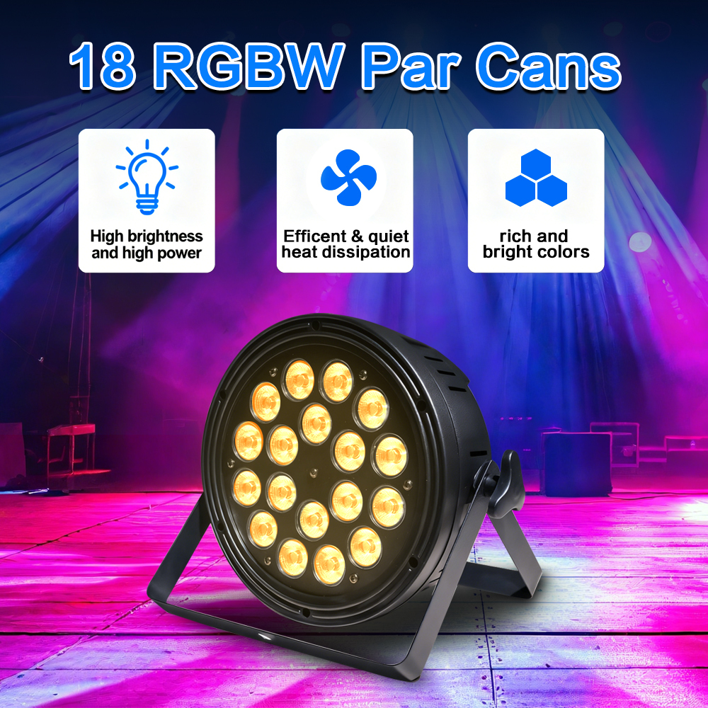 High Power LED Par Light with Highly Coated Lenses and High Brightness Lamp Beads Suitable for Music Festival