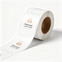 Étiquettes personnalisées Haoxuan pour boîtes de thé, autocollants imprimés en film BOPP mat blanc pour emballages de thé de vente au détail
