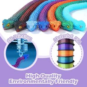 Juguete Antiestrés de Plástico No Tóxico con Forma de Serpiente Congelada, con Dientes, Seguro y Duradero para Aliviar el Estrés Diario y la Ansiedad - Product Image 3