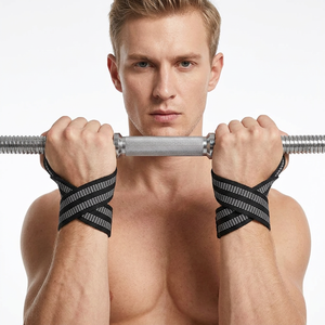 Saar Industries – Sangles de maintien du poignet en néoprène durables et confortables, antidérapantes, en forme de 8, unisexe, respirantes, pour l'entraînement de musculation - Product Image 1