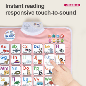 Affiche Murale Interactive Bilingue Alphabet ABC pour Enfants, Jouet Éducatif Musical Parlant pour <span class=keywords><strong>l</strong></span>'Apprentissage de <span class=keywords><strong>l</strong></span>'<span class=keywords><strong>Anglais</strong></span> - Product Image 5