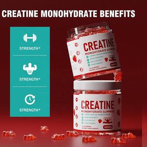 Gummies de créatine monohydrate OEM, compléments sportifs <span class=keywords><strong>pour</strong></span> améliorer la force musculaire, améliorer l'endurance, vitamines à la fraise - Product Image 4