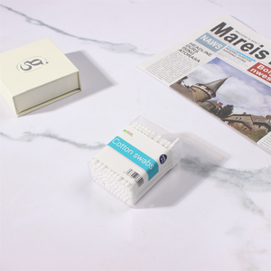 Vente en gros 100pcs <span class=keywords><strong>coton</strong></span>-<span class=keywords><strong>tige</strong></span> jetable à double tête <span class=keywords><strong>pour</strong></span> le <span class=keywords><strong>maquillage</strong></span> propre - Product Image 2