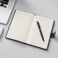 Coffret Cadeau de Bureau Premium Bleu Royal, Ensemble Professionnel de 3 Pièces en Cuir PU : Carnet, Tasse Thermos, pour la Reconnaissance des Clients et des Employés