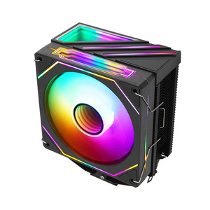 Enfriador de CPU de Escritorio con 4 Tubos de Calor, Ventilador RGB de 4 Pines para 1700, Enfriador de Rodamiento Líquido de 120 mm con Control Inteligente de Temperatura para <span class=keywords><strong>I5</strong></span> - Product Image 2