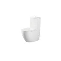 Suites de salle de bain de luxe modernes, cuvette de toilette monobloc en céramique, raccords en PP montés au sol, accessoires de toilette télécommandés