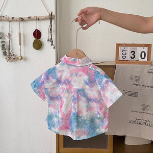 Chemise à manches courtes pour garçons 2026 – Nouvelle collection é<span class=keywords><strong>t</strong></span>é – <span class=keywords><strong>T</strong></span>-<span class=keywords><strong>shirt</strong></span> tie-dye tendance pour bébés garçons – Hauts élégants pour bébés garçons - Product Image 3