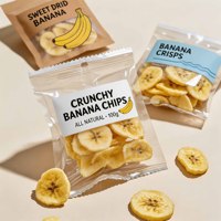 Op maat bedrukte transparante snackverpakking met hanggat, voedselveilige transparante plastic zak voor gedroogd fruit, bananenchips en noten