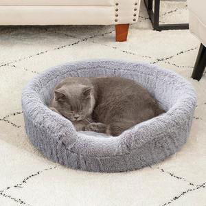 ที่นอนขนกระต่ายหนานุ่มที่นอนสุนัขแมวแบบสองด้านเสื่อหวายออร์โทพีวีถอดออกได้ - Product Image 3