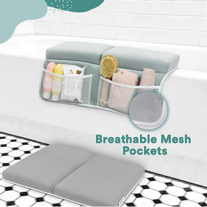 Ensemble d'agenouillères et de coudières de bain pliables pour bébé, genouillère de bain antidérapante pour bébé <span class=keywords><strong>avec</strong></span> poche en maille respirante - Product Image 5